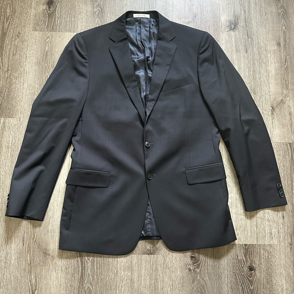 Classic dark gray color Men's Blazer - Picture 2 of 10